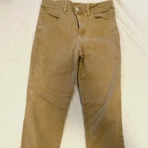 Mustard colored American Eagle Jegging